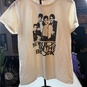 Classic NKOTB Retro Graphic Tee - Cream
